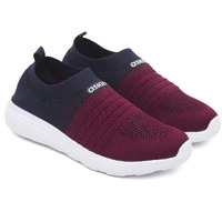 ASIAN Women s Elasto-02 Knitted Sports Shoes (Maroon)