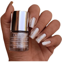 DeBelle Gel Nail Polish Sparkling Dust (Glitter Nail Paint)|Non UV - Gel Finish |Chip Resistant | Seaweed Enriched Formula| Long Lasting|Cruelty and Toxic Free| 8ml