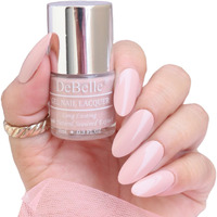 DeBelle Gel Nail Polish Peony Blossom (Nude Nail Paint)|Non UV - Gel Finish |Chip Resistant | Seaweed Enriched Formula| Long Lasting|Cruelty and Toxic Free| 8ml
