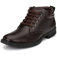 MACTREE Men s Mid Top Ankle Boots Formal Shoes (Brown, numeric_9)