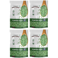 Nutraj Pumpkin Seeds 800g (200g x 4) Pouch | Kaddu Beej | Seeds for Eating | Seed Cycling