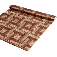 Yellow Weaves Polyvinyl Chloride Pvc Wardrobe/Kitchen/Drawer Shelf Mat 5 Mtr Roll, 45 X 500 Cm (Multi Color), Solid, Brown