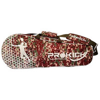 Prokick Acrylic Badminton Kitbag with Double Zipper Compartments - Brown Camo Fusion