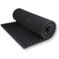 YGM Acoustic Foams 6x3 Sheet Pyramid 38 Density Soundproofing Padding absorbption Studio Sound Acoustic Foam | Control Echo & Reverb - 2 Inches (Single)