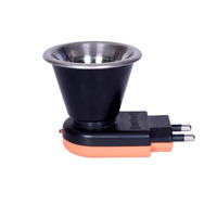 Revwd Kapoor Dani Electrical Camphor Diffuser Glass with On/Off Switch to Toggle Between Burner and Lamp (Stainless Steel with Plastic)