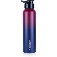 CASPIAN /// Hike Stainless Steel Sipper Water Bottle (Midnight Crimson, 1 Litre, Set of 1)| Leak Proof Thunder for Fridge Home Office Travel School Kids Boys Girls Adults Sports Gym Yoga