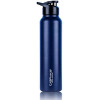 CASPIAN /// Hike Stainless Steel Sipper Water Bottle (Prussain Blue, 1 Litre, Set of 1)| Leak Proof Thunder for Fridge Home Office Travel School Kids Boys Girls Adults Sports Gym Yoga