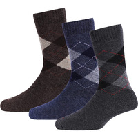 RC. ROYAL CLASS Men s Woolen Thick Towel Formal Winter Wear Terry Thermal Calf Length Socks, Pack Of 3, Free Size, Multicolour