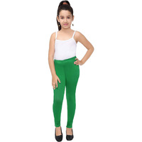 Robinbosky Premium Girls Green Leggings(15-16 Years(40), ForestGreen)