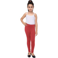 Robinbosky Premium Girls Red Leggings(15-16 Years(40), CherryRed)