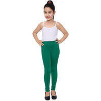 Robinbosky Premium Girls Green Leggings(12-13 Years(36), LEAFGREEN)