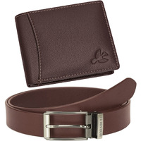 HORNBULL Mens Combo Brown Wallet and Belt | Gift Combo for Mens | Wallets Men BW9295