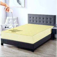 Trance Home Linen Premium 220 GSM+ 72 x36  Single Bed Size Cotton Terry Waterproof Mattress Protector | Elasticated Non-Toxic Bed Protector | Single Bed Mattresses Cover 72x36 inch, Ivory Yellow