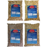 Prabhat Flakes Combo - Wheat Flakes, Jowar Flakes, Bajra Flakes, Ragi Flakes - 500gm each (Pack of 4 = 2 Kg)