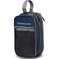TRAVALATE Lightweight, Water-Resistant Toiletry Organizer Dopp Kit for Men and Women |Unisex Multipurpose Spacious Travel Accessories, Makeup Kit Bag -Blue