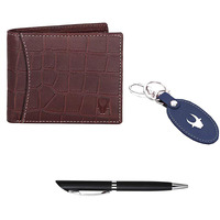 WildHorn Gift Hamper for Men I Leather Wallet, Keychain & Pen Combo Gift Set I Gift for Friend, Boyfriend,Husband,Father, Son etc