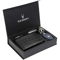 WildHorn Gift Hamper for Men I Leather Wallet, Keychain & Pen Combo Gift Set I Gift for Friend, Boyfriend,Husband,Father, Son etc