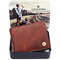 WildHorn Brown Leather Wallet for Men I Ultra Strong Stitching I 6 Card Slots I 2 Currency & 2 Secret Compartments I 1 Coin Pocket