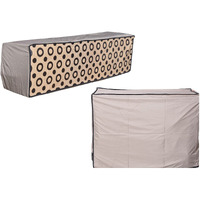 Yellow Weaves Polyvinyl Chloride (Pvc) 100% Waterproof And Dust Proof Split Ac Cover For 1.5 To 2.0 Ton - Beige