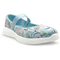 KazarMax Women s Blue Floral Printed Air Cooled Ballerinas Ballet Flat - 7 UK