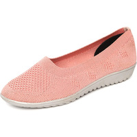Marc Loire Women s Athleisure Active Wear Flat Ballerina Shoes, Peach