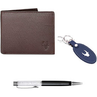 WildHorn Gift Hamper for Men I Leather Wallet, Keychain & Pen Combo Gift Set I Gift for Friend, Boyfriend,Husband,Father, Son etc
