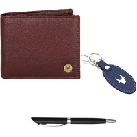 WildHorn Gift Hamper for Men I Leather Wallet, Keychain & Pen Combo Gift Set I Gift for Friend, Boyfriend,Husband,Father, Son etc