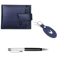 WildHorn Gift Hamper for Men I Leather Wallet, Keychain & Pen Combo Gift Set I Gift for Friend, Boyfriend,Husband,Father, Son etc
