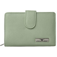 URBAN FOREST Arya Mint Green Leather Wallet for Women