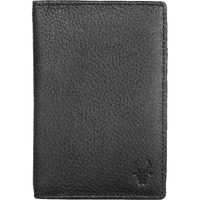 WildHorn Leather Passport Holder for Men & Women (Black Mat)