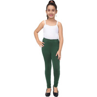 Robinbosky Premium Girls Green Leggings(6-12 Months(16), BOTTLEGREEN)