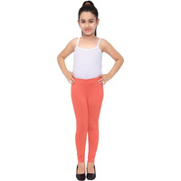 Robinbosky Premium Girls Orange Leggings(2-3 Years(22), Coral)