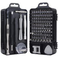 TEC TAVAKKAL Latest PC Repair Screwdriver Set, 110 in 1 Professional Precision Screwdriver Set, Multi-Function Magnetic Repair Computer Tool Kit For Mobiles/Tablets/Glasses/Laptop/PC Gray