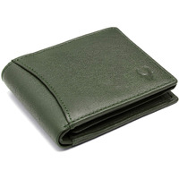 WildHorn RFID Protected Leather Wallet for Men, Green