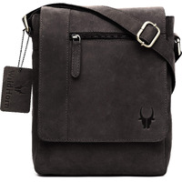 WildHorn Leather Sling Messenger Bag for Men I Multipurpose Crossbody Bag I Travel Bag with Adjustable Strap I IDIMENSION: L- 8 inch H- 10.5 inch W- 2.75 inch