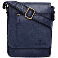 WildHorn Leather Sling Messenger Bag for Men I Multipurpose Crossbody Bag I Travel Bag with Adjustable Strap I IDIMENSION: L- 8 inch H- 10.5 inch W- 2.75 inch