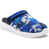 KazarMax Unisex Child s Blue Camo Clogs - 8 Kids UK