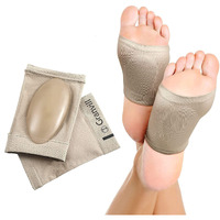 GRANVILL Foot Care Plantar Fasciitis Arch Support Sleeves for foot pain,muscle relaxation with soft Neoprene Cushion for Women & Men Feet Orthopedic Pad,Free Size-1 Pair