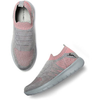 Marc Loire Slip-On Sneakers For Women, Lightweight & Comfortable Walking Sports Shoes Without Laces Pink - 7 Uk