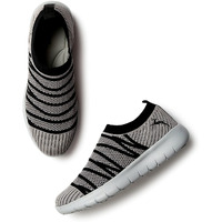 Marc Loire Slip-On Sneakers For Women, Lightweight & Comfortable Walking Sports Shoes Without Laces Black - 8 Uk