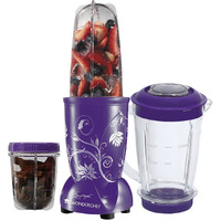 Wonderchef Nutri-Blend Juicer, Mixer, Grinder, Blender & Smoothie Maker|22000 Rpm, 500 Watts 100% Full Copper Motor|3 Unbreakable Jars|2 Years Warranty|Recipe Book By Chef Sanjeev Kapoor|Purple