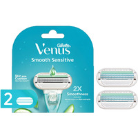 Gillette Venus Hair Removal Razor Blades/Refills/Cartridges (2 Pieces) For Women - (Aloe Vera Glidestrip)