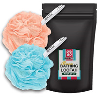 Rixtec Premium Bathing Loofah Body For Men And Women (Pack Of 2)