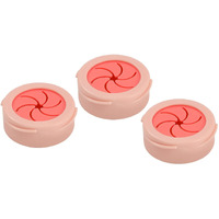 P-Plus International Tea Towel Holders, Bathroom Self-Adhesive Tea Towel Hooks, Round Suction Wall Mount Hooks For Bathroom, Kitchen, Home Storage(Pink, Pack Of 3)