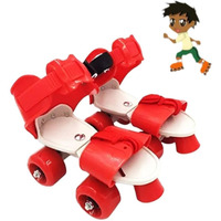 High Trusted Latest Designed Inline Roller Skating With Adjustable Size And Front Break Toys For 4 Years+ Kids Skates Size 5-12 Uk (Red)