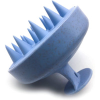 Scalp Massager Shampoo Brush, Eco-Friendly Wheat Straw Body With Soft Silicon Bristles, Hair Scalp Scrubber, Scalp Exfoliator | Dandruff Removal, Prevents Hair Loss For Men, Women (Jb-35)