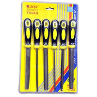 Jon Bhandari Tools 6 Pcs Premium Assorted File Set With Handle- 6 Inch