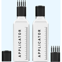 Vreeny Hair Root Applicator Bottle With Comb Cap For Applying Hair Oil, Shampoo And Medicine (R_A_B_Pack Of 02)