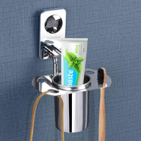 Plantex Metro Platinum Stainless Steel Tooth Brush Holder/Tumbler Holder/Bathroom Accessories