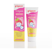 Pigeon Strawberry Toothpaste, For Babies And Children,Fluroide -Free,Sls Free,Color Free,Paraben Free, Ph Friendly,45 G, Deep Clean